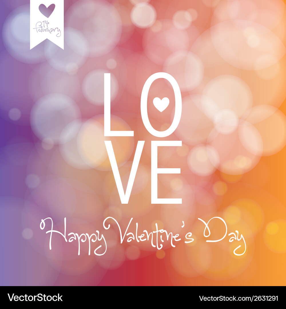 Abstract love background with some special objects vector image