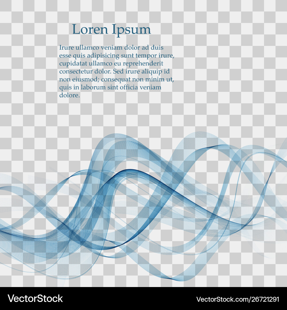 Abstract smooth color wave curve flow blue Abstract smooth color wave curve flow blue Vector Image