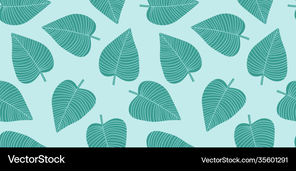 Artistic seamless pattern with abstract leaves Artistic seamless pattern with abstract leaves vector image