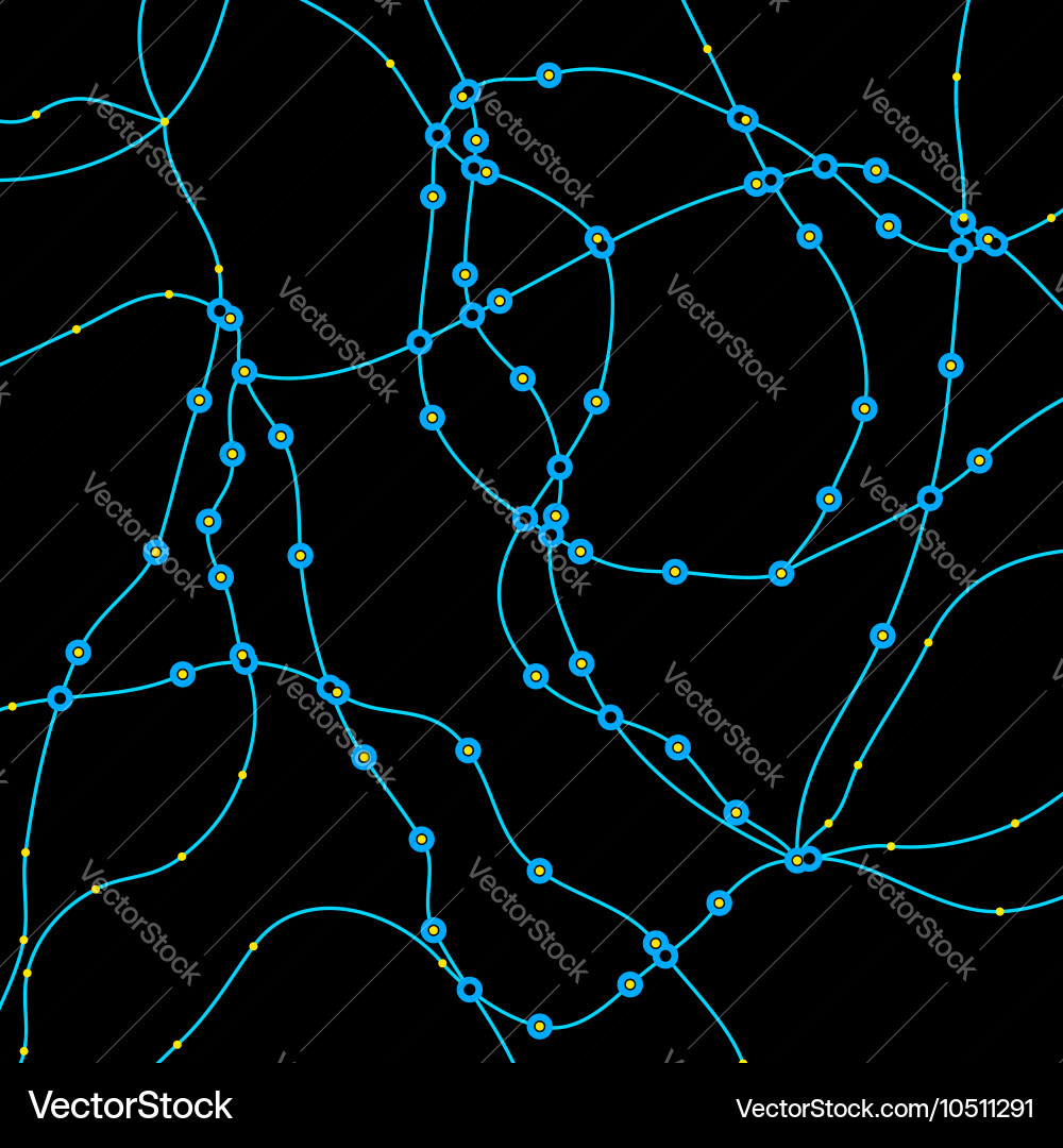 Background with grid of dotted lines vector image