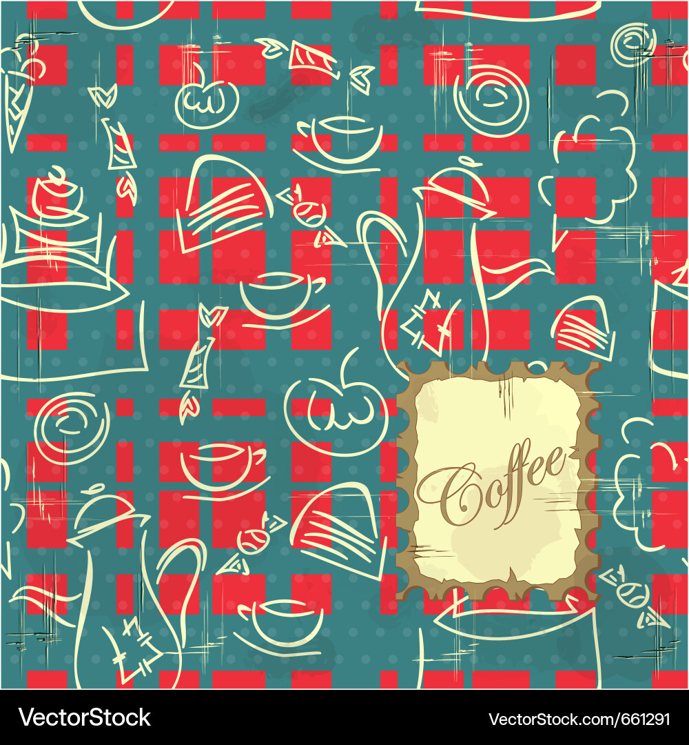 Coffee and sweets Royalty Free Vector Image - VectorStock