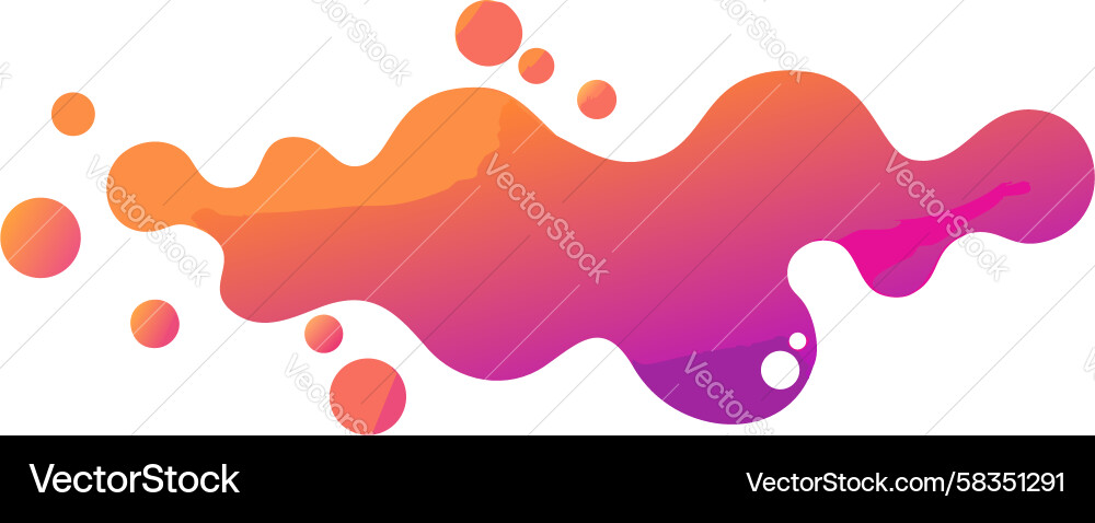 Dynamic Paint Splash Blob Vector Image
