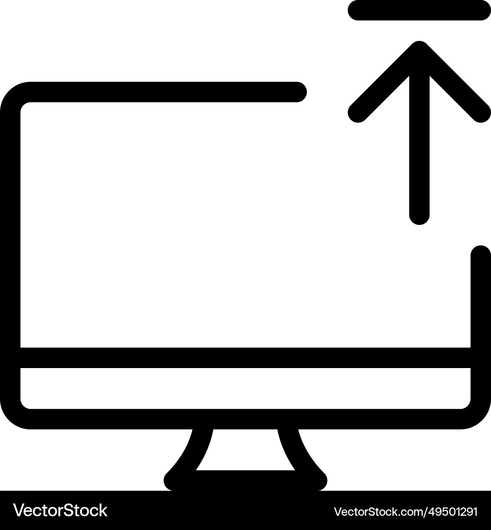 File transfer from a computer to web storage vector image