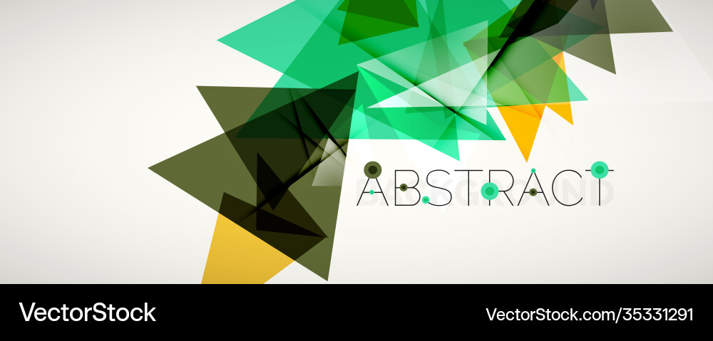 Geometric abstract background color triangle Geometric abstract background color triangle vector image