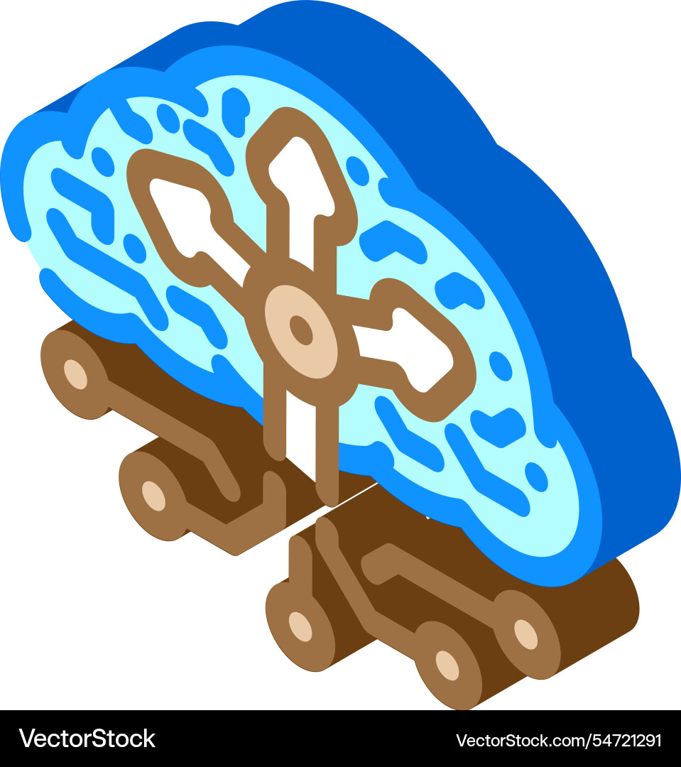 Load balancer cloud computing isometric icon vector image