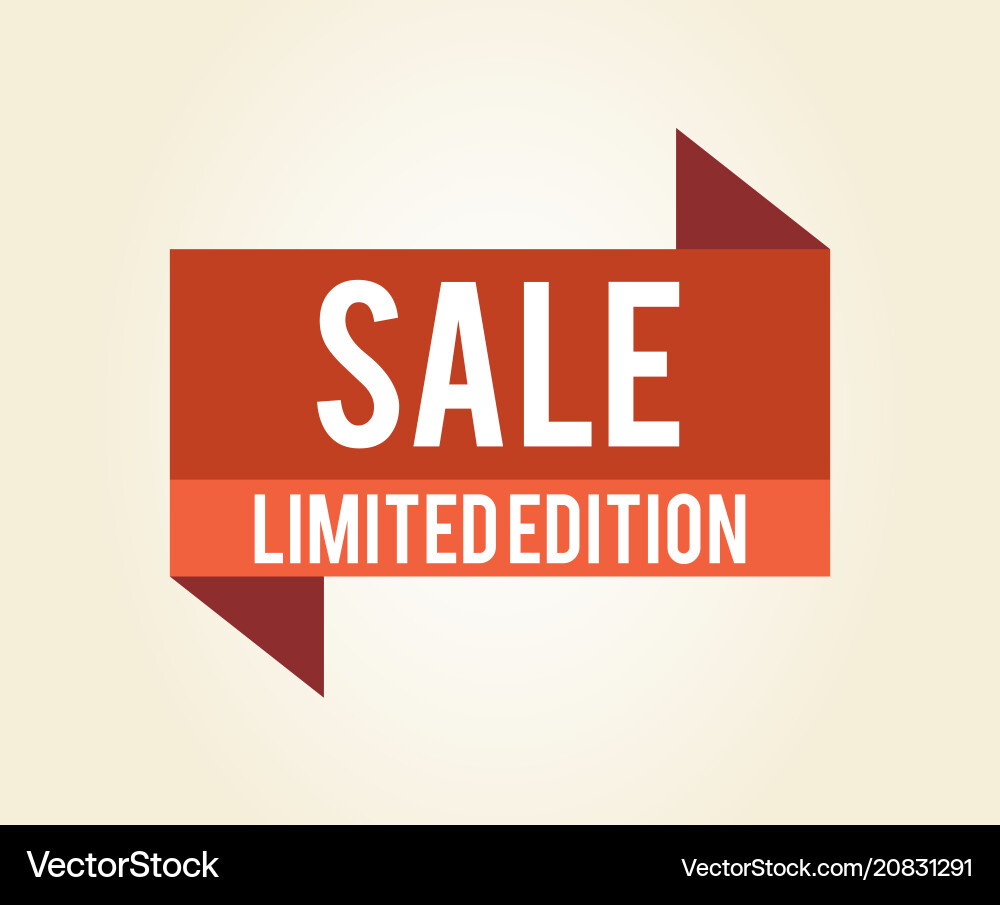 Sale Limited Edition Icon Vector Image