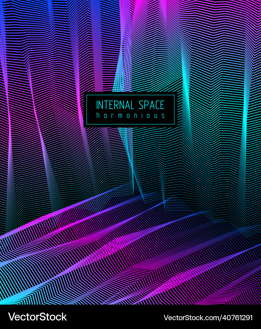 Surreal art for design line 3d dimensional Surreal art for design line 3d dimensional vector image
