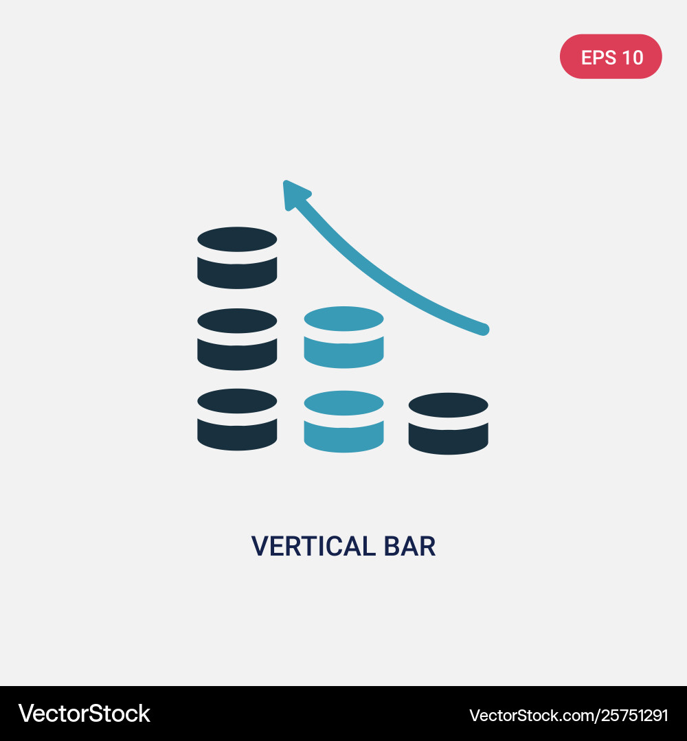Two color vertical bar icon from user interface Two color vertical bar icon from user interface vector image