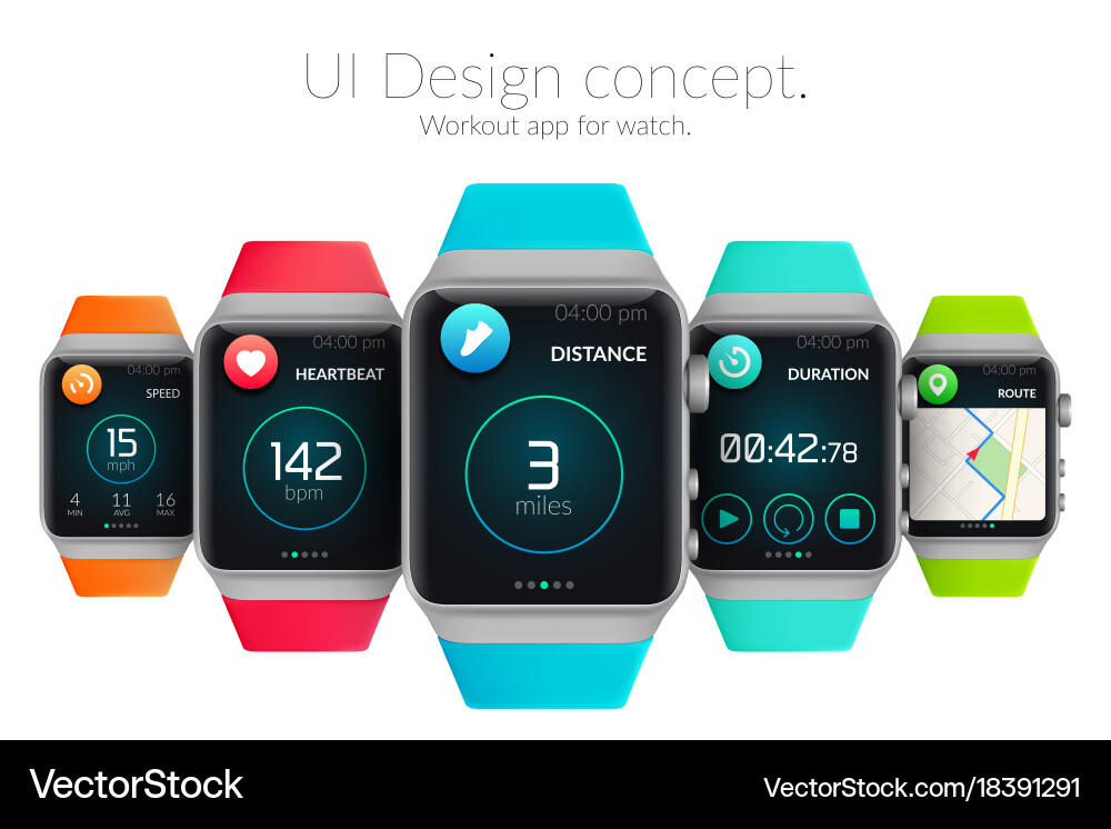 Ui design concept Vector Image