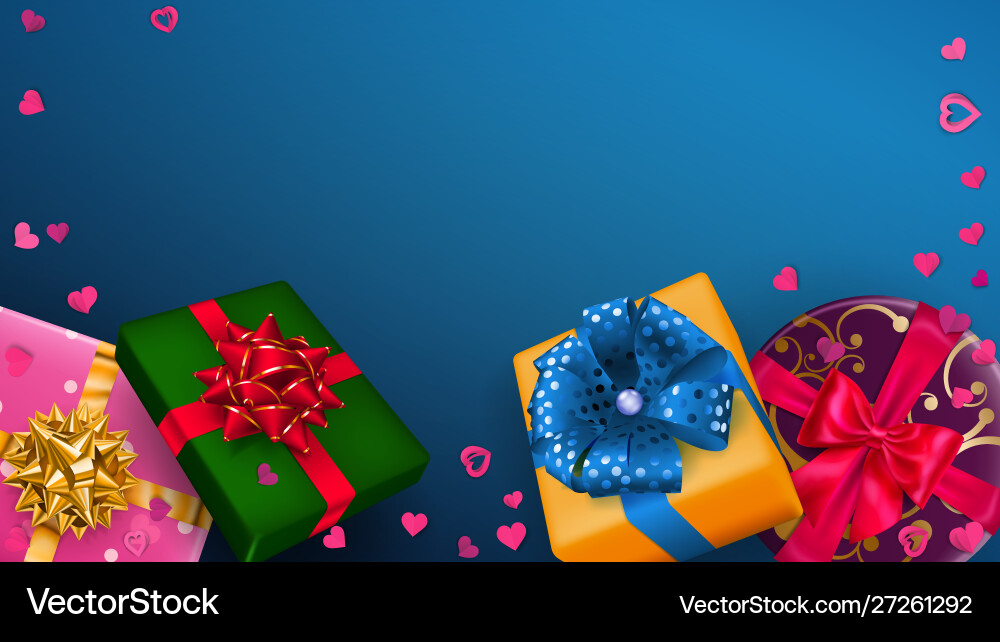 Background with multicolored gift boxes Background with multicolored gift boxes vector image