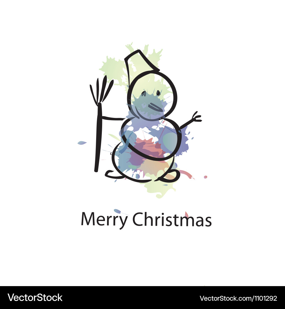 Christmas object with sample text vector image