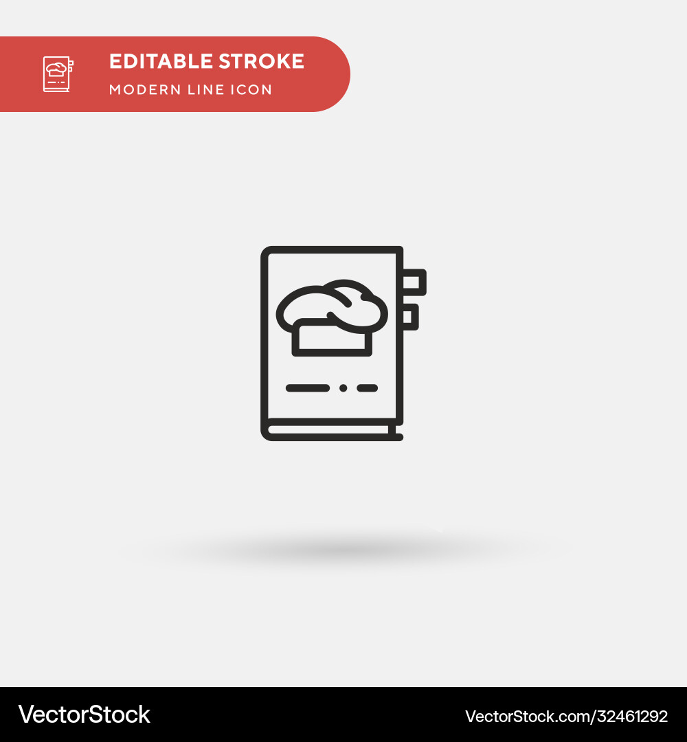 Cookbook simple icon symbol Vector Image