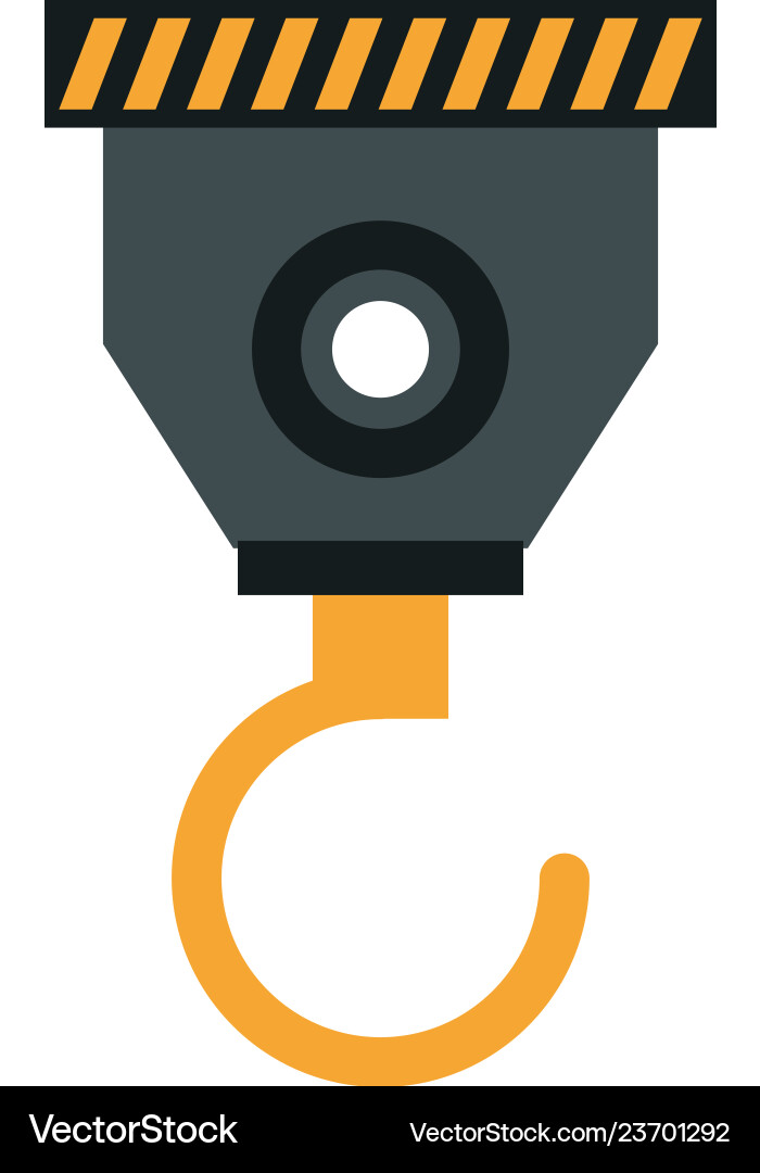 Crane hook symbol Crane hook symbol vector image