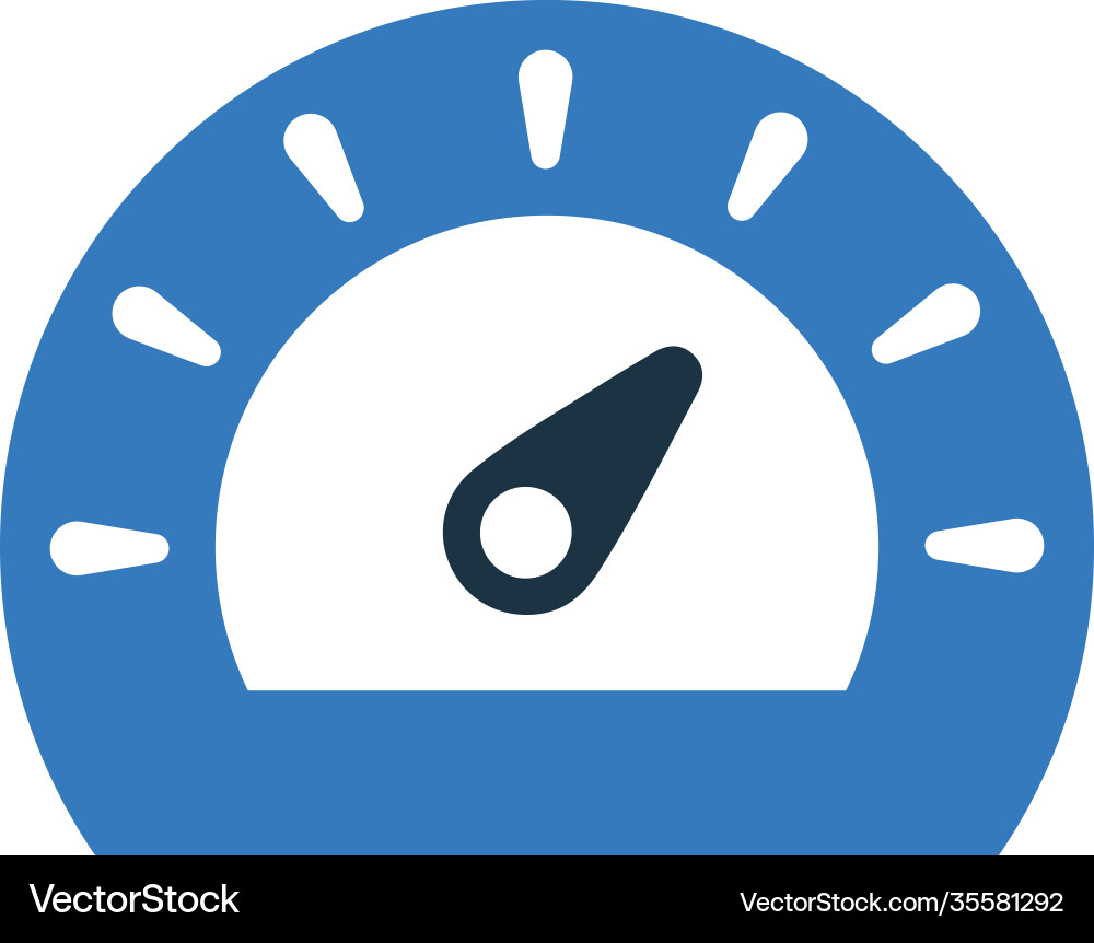 Dashboard fast speedometer icon graphics vector image