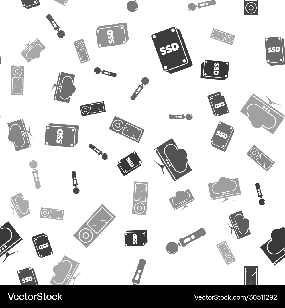 Set ssd card gamepad computer monitor screen Set ssd card gamepad computer monitor screen vector image