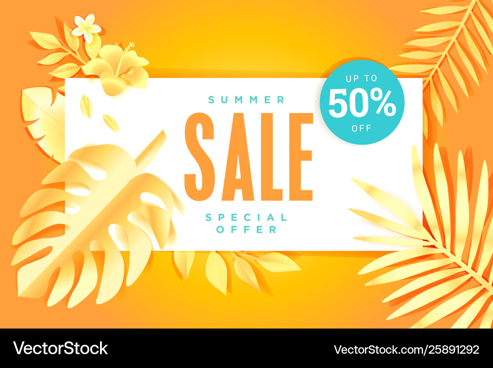 Summer sale Summer sale Vector Image