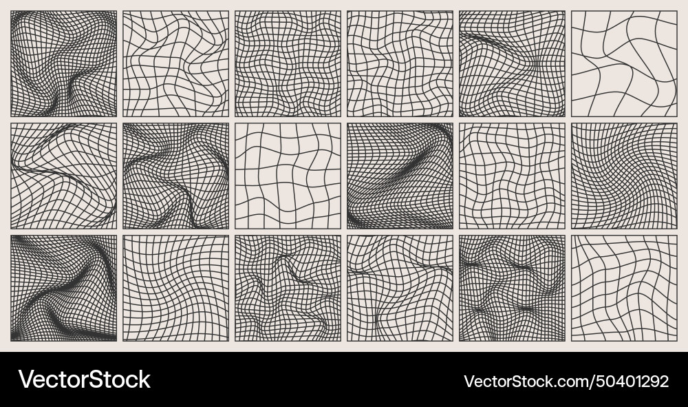 Wireframe shapes lined perspective mesh 3d grid Wireframe shapes lined perspective mesh 3d grid vector image