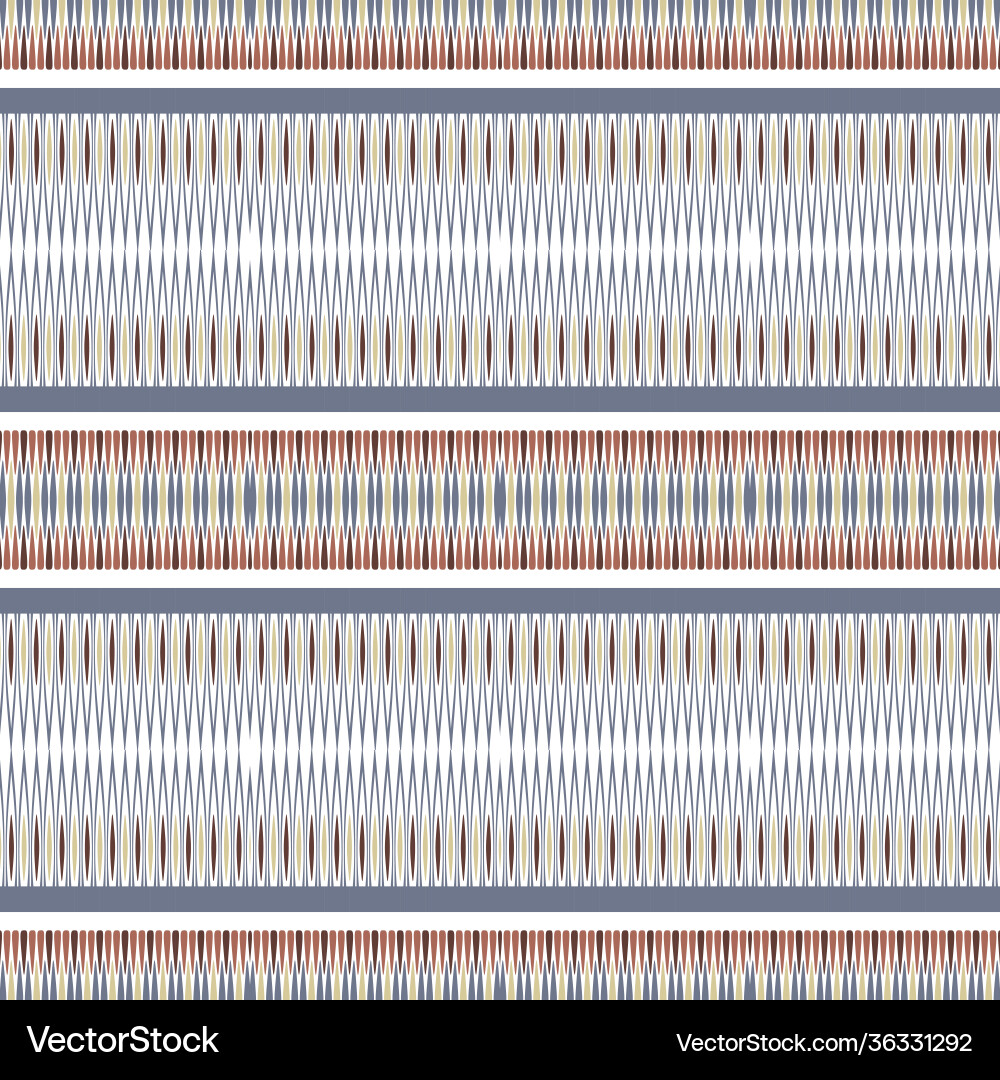 Zigzag seamless borders pattern colorful Zigzag seamless borders pattern colorful vector image
