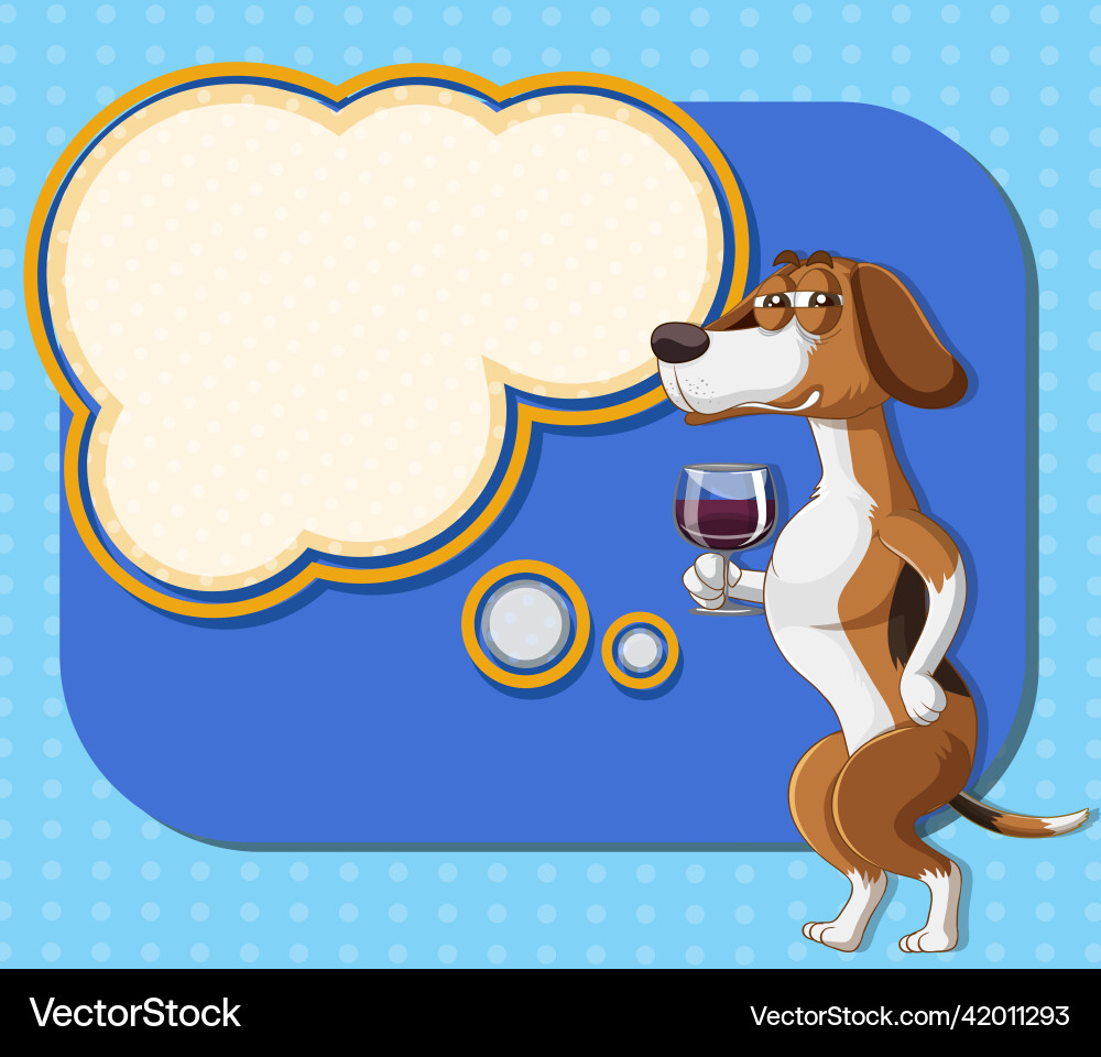A dog with an empty callout A dog with an empty callout vector image