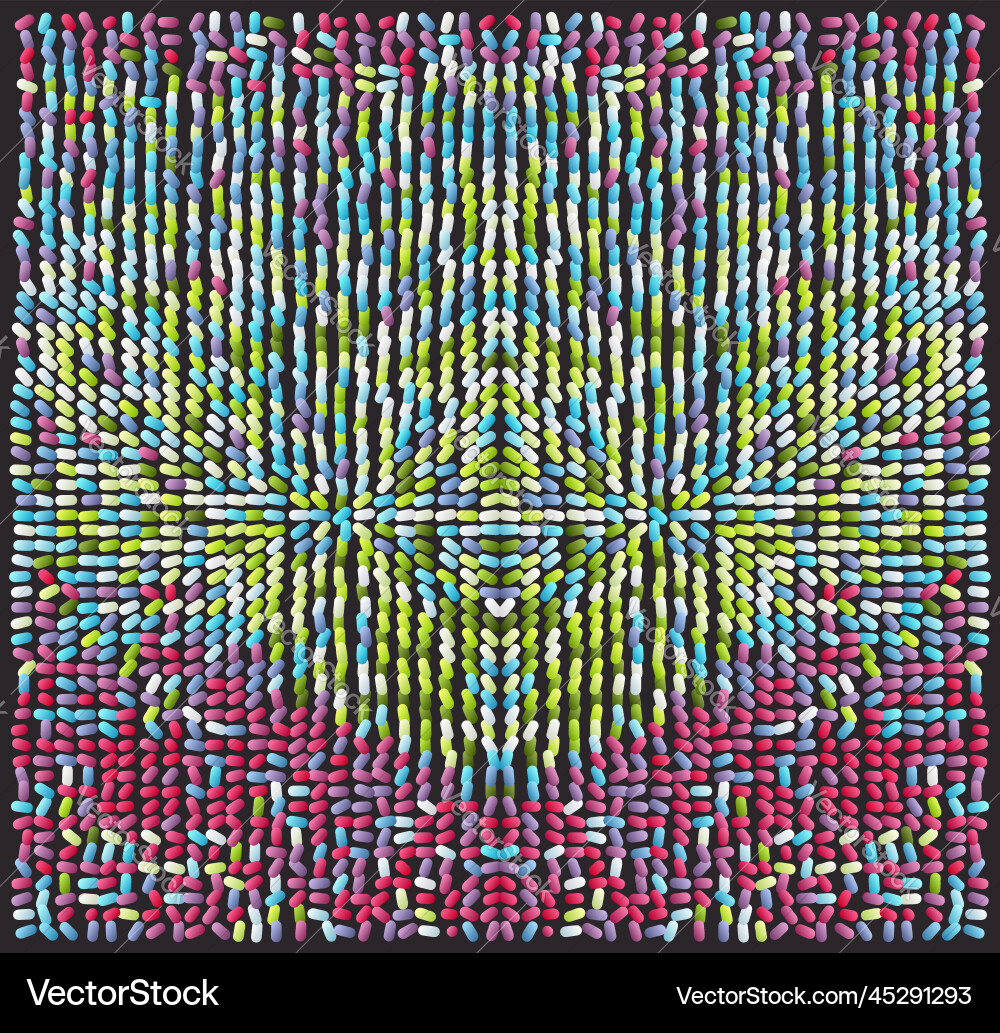 Abstract Color Ovals - Dynamic Grid vector image