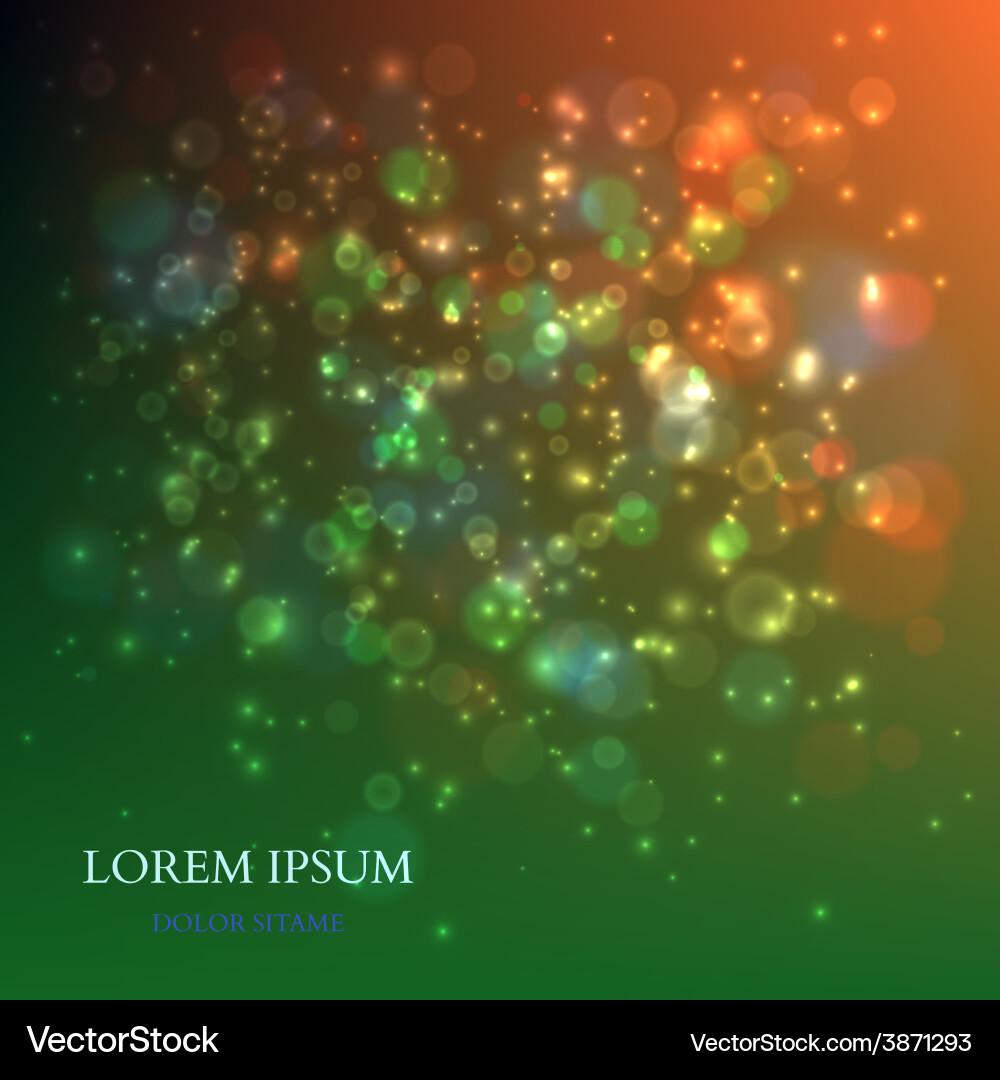 Abstract colorful background with magic particles vector image