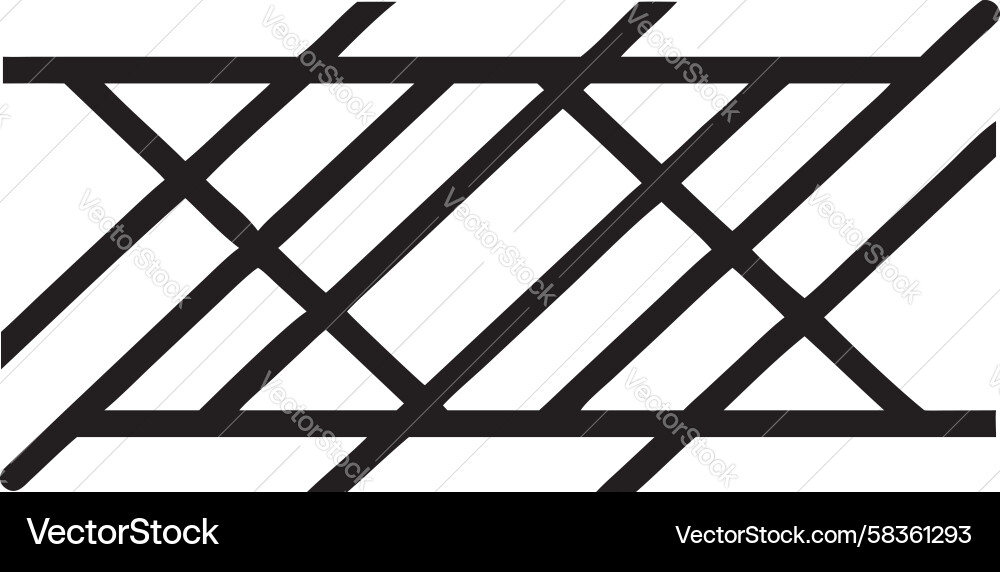 Bold Diagonal Line Intersection Pattern Vector Image