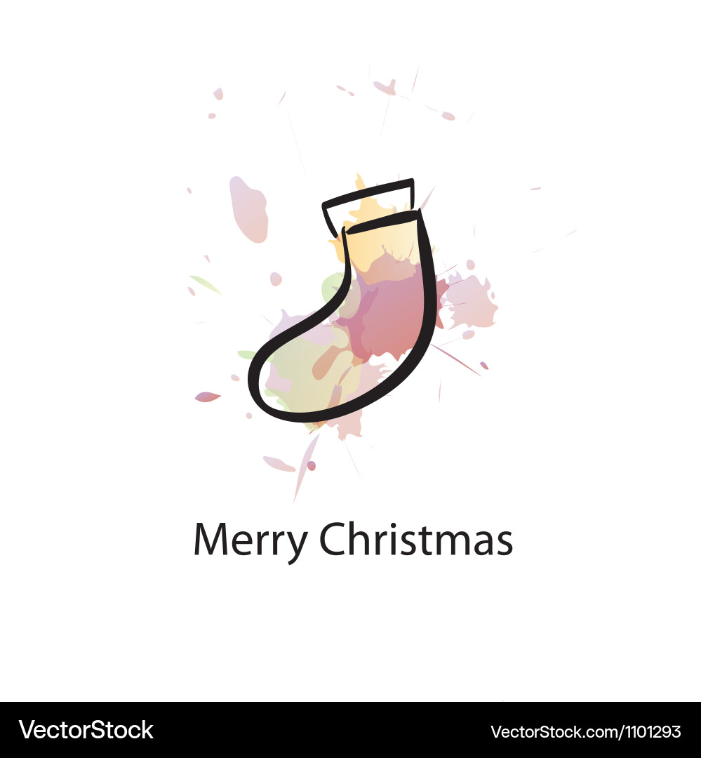 Christmas object with sample text vector image