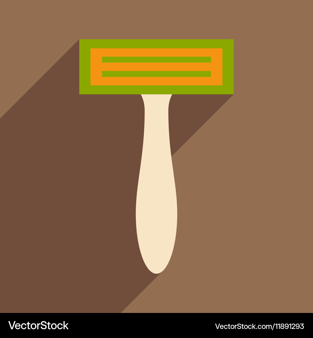 Flat with shadow icon and mobile application vector image