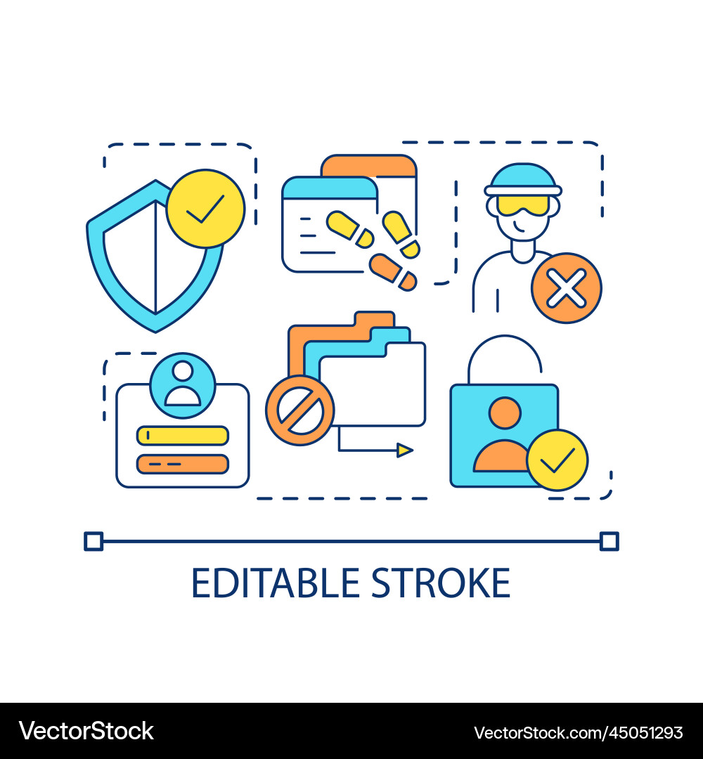 Prevent hacking concept icon Prevent hacking concept icon vector image