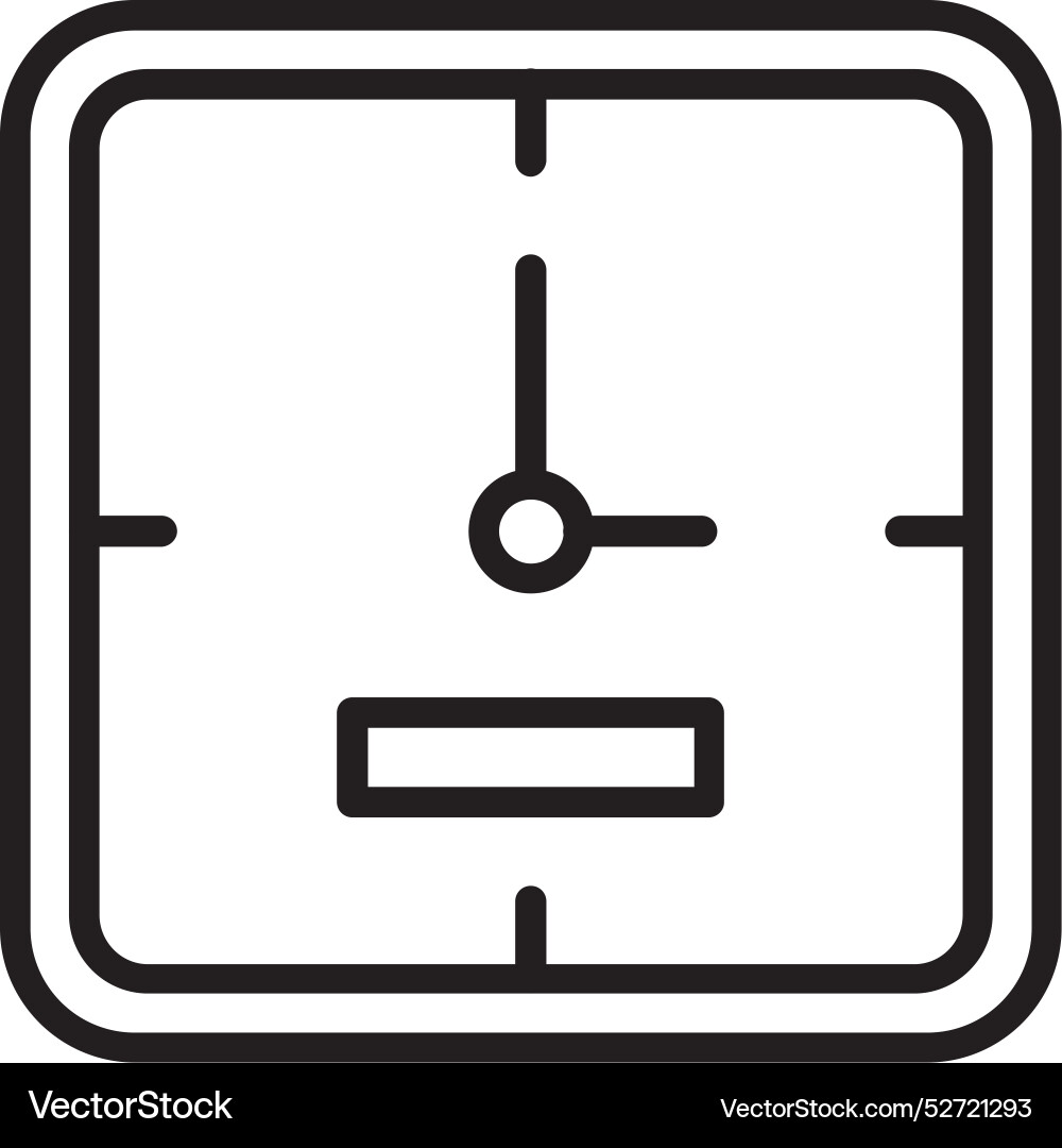 Timer line icon design Vector Image