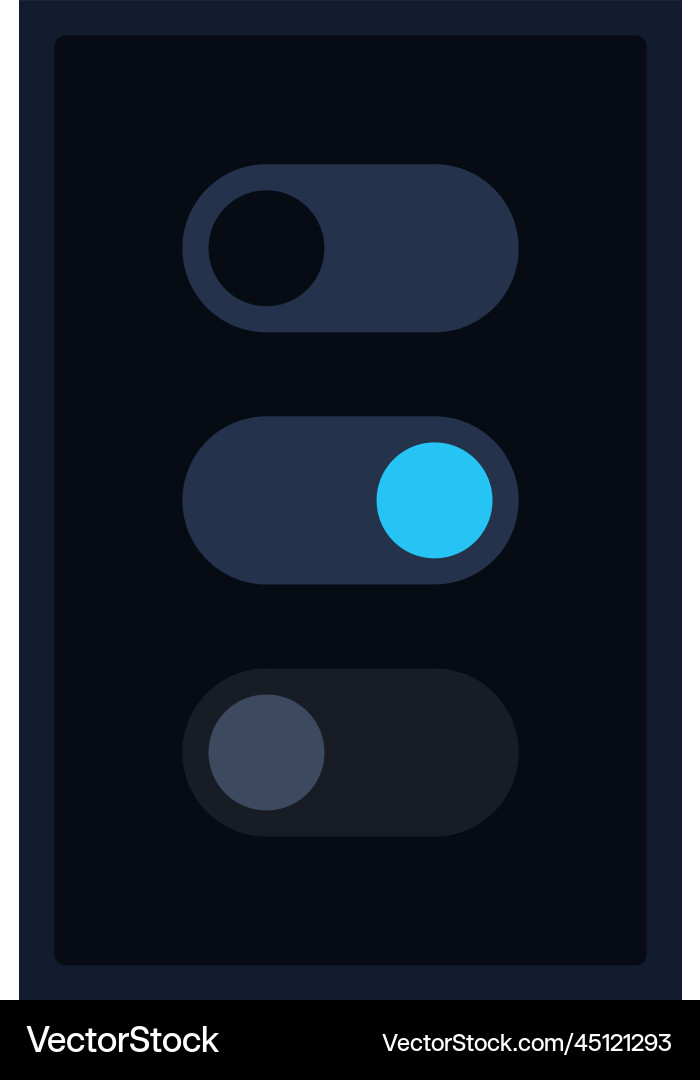 Toggle switch ui Elemente Kit Toggle switch ui Elemente Kit Vektorbild