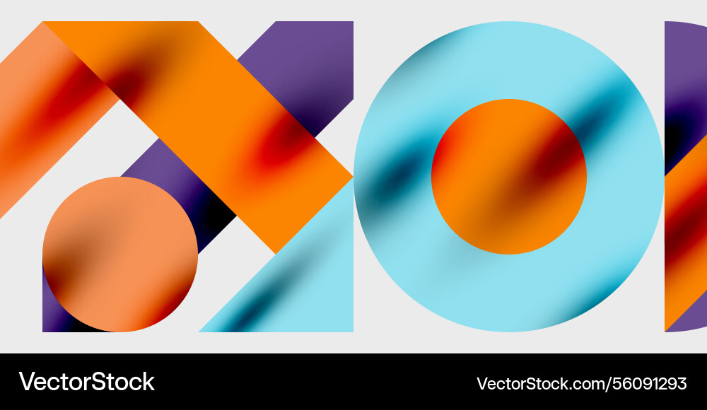 Vibrant abstract background circles with smooth Vibrant abstract background circles with smooth vector image