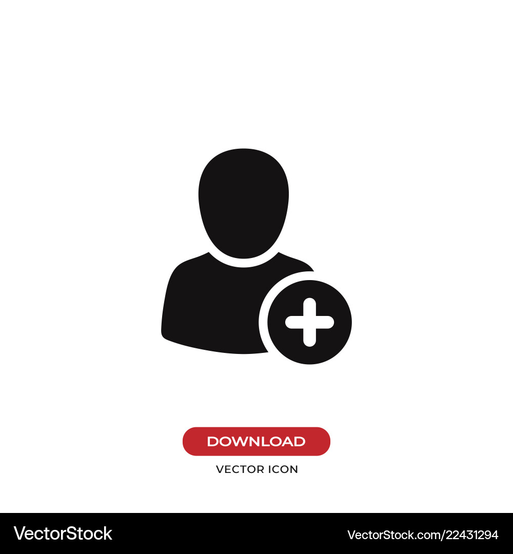 Add new user icon Add new user icon vector image