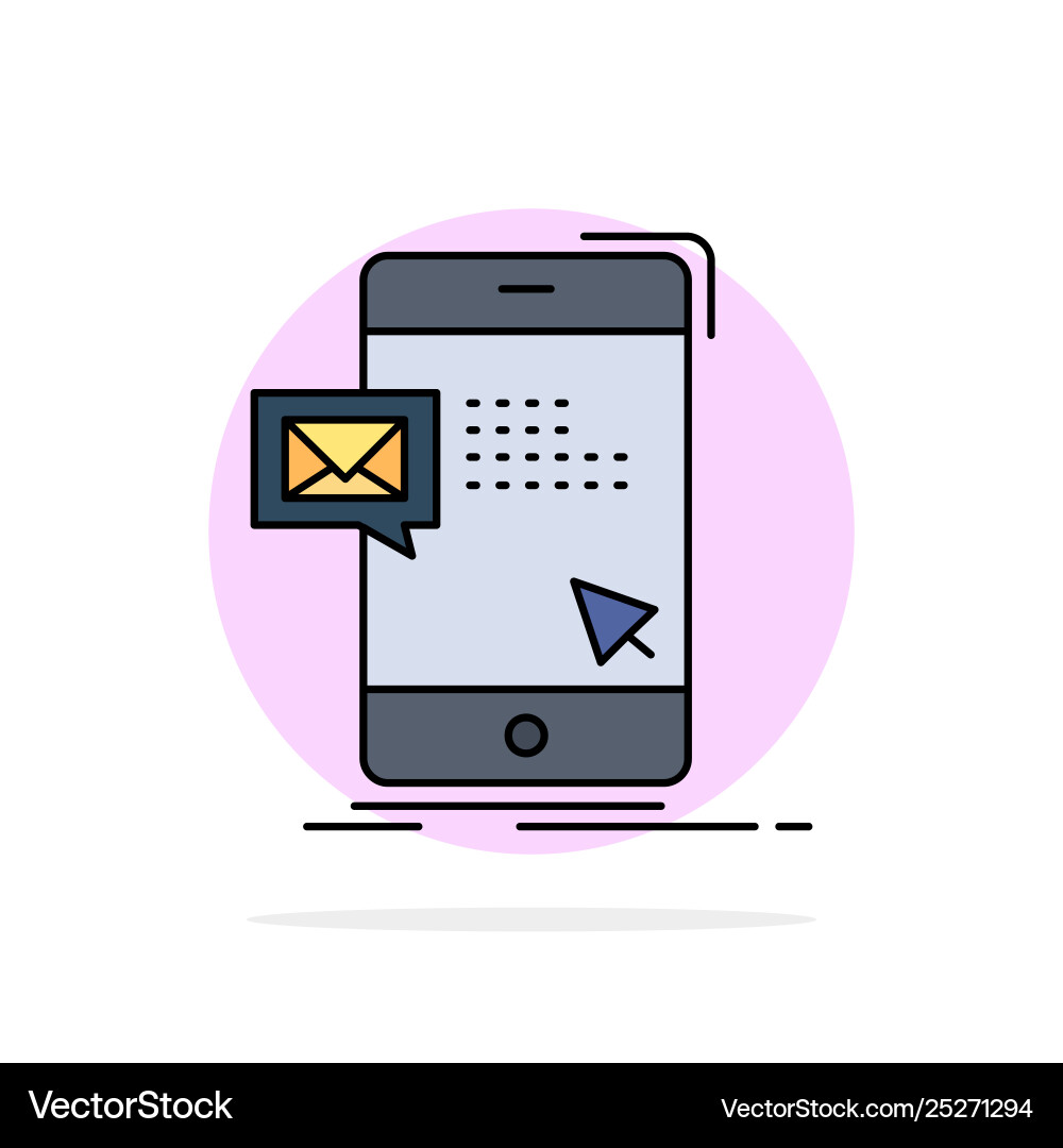 Bulk dialog instant mail message flat color icon Bulk dialog instant mail message flat color icon vector image