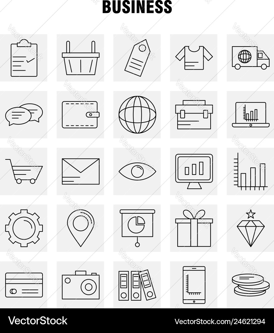 Business line icon for web print and mobile uxui Business line icon for web print and mobile uxui vector image