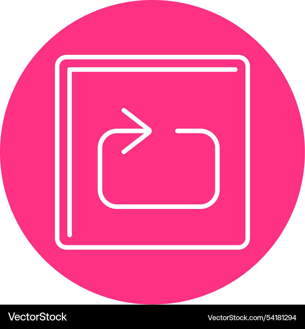 Loop line circle icon Vector Image
