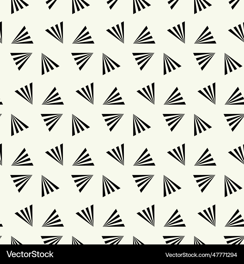 Monochrome geometric pattern in simple graphic Vector Image
