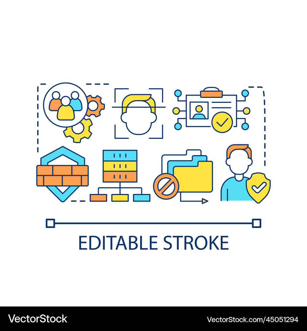 Optimize consumer security concept icon Optimize consumer security concept icon vector image