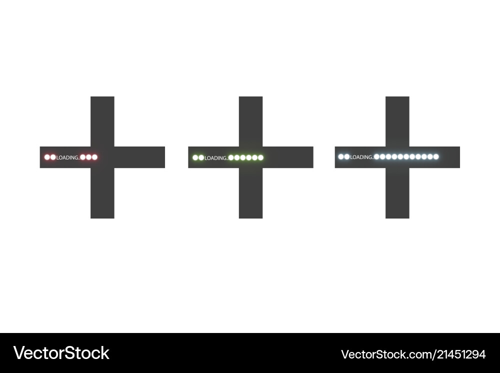 Progress loading bar with lighting concept Progress loading bar with lighting concept vector image