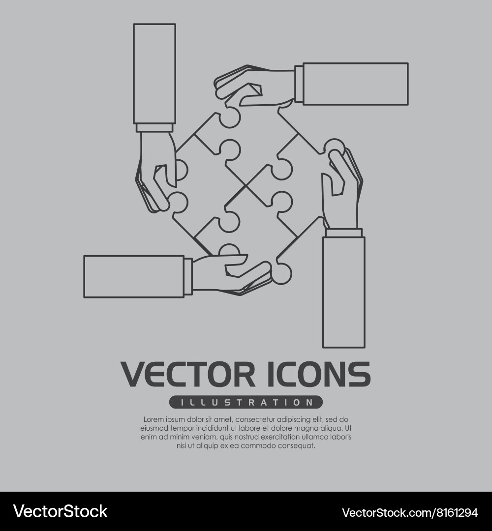 Puzzle icon design Vector Image
