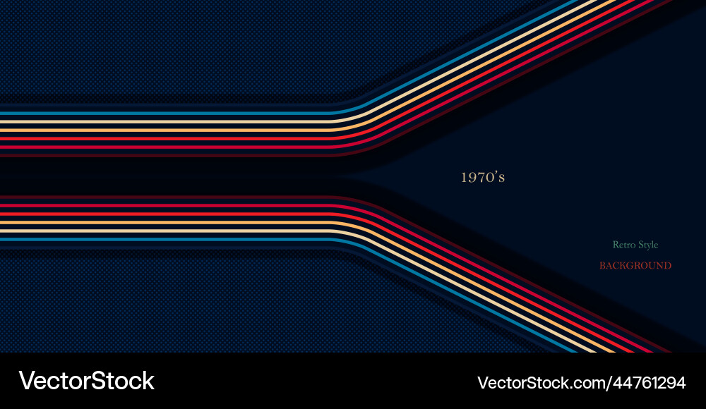 Retro style background with colorful lines Retro style background with colorful lines vector image