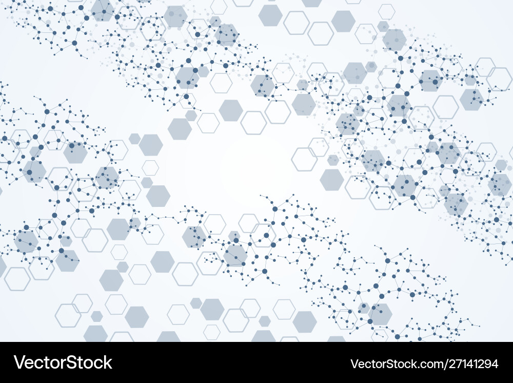 Science network pattern connecting lines and dots Science network pattern connecting lines and dots Vector Image