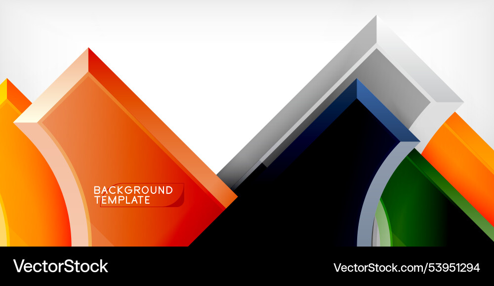 Square arrow shapes with round elements Square arrow shapes with round elements Vector Image
