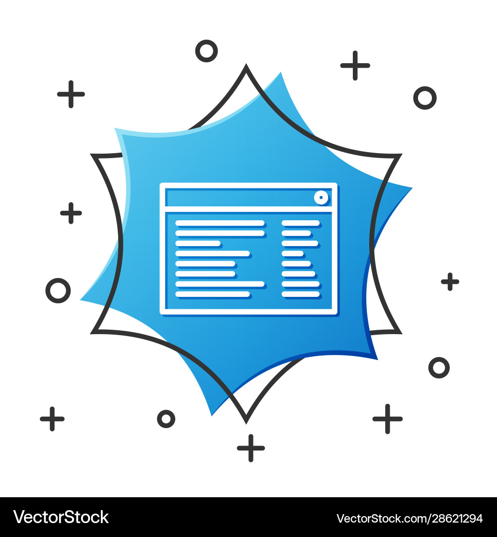 White line software web developer programming White line software web developer programming vector image