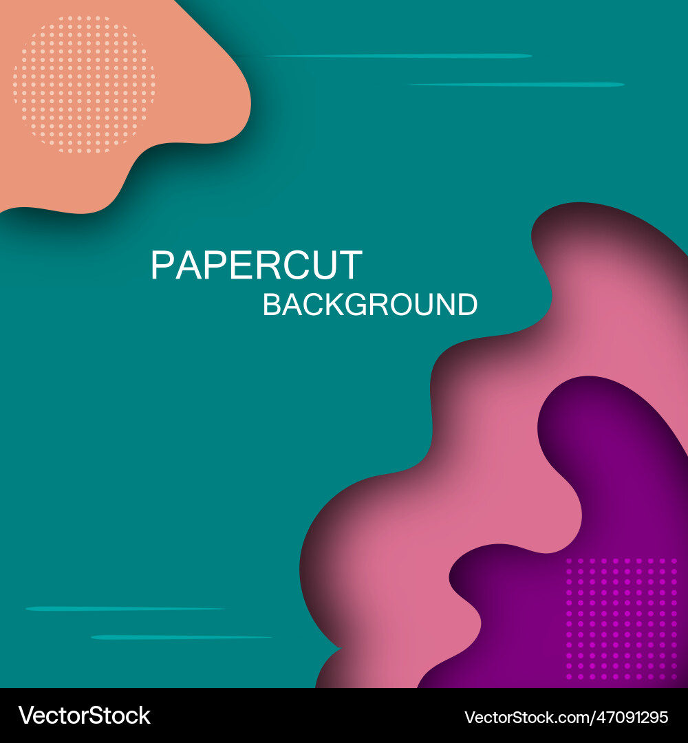 3d abstract background pepercut shape styledesign 3d abstract background pepercut shape styledesign Vector Image
