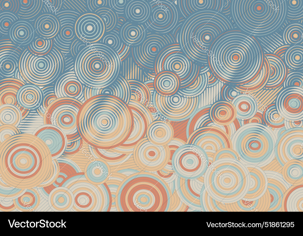 Abstract psychedelic background with circles Abstract psychedelic background with circles vector image