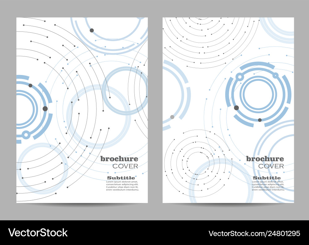 Brochure template layout design geometric pattern Brochure template layout design geometric pattern vector image