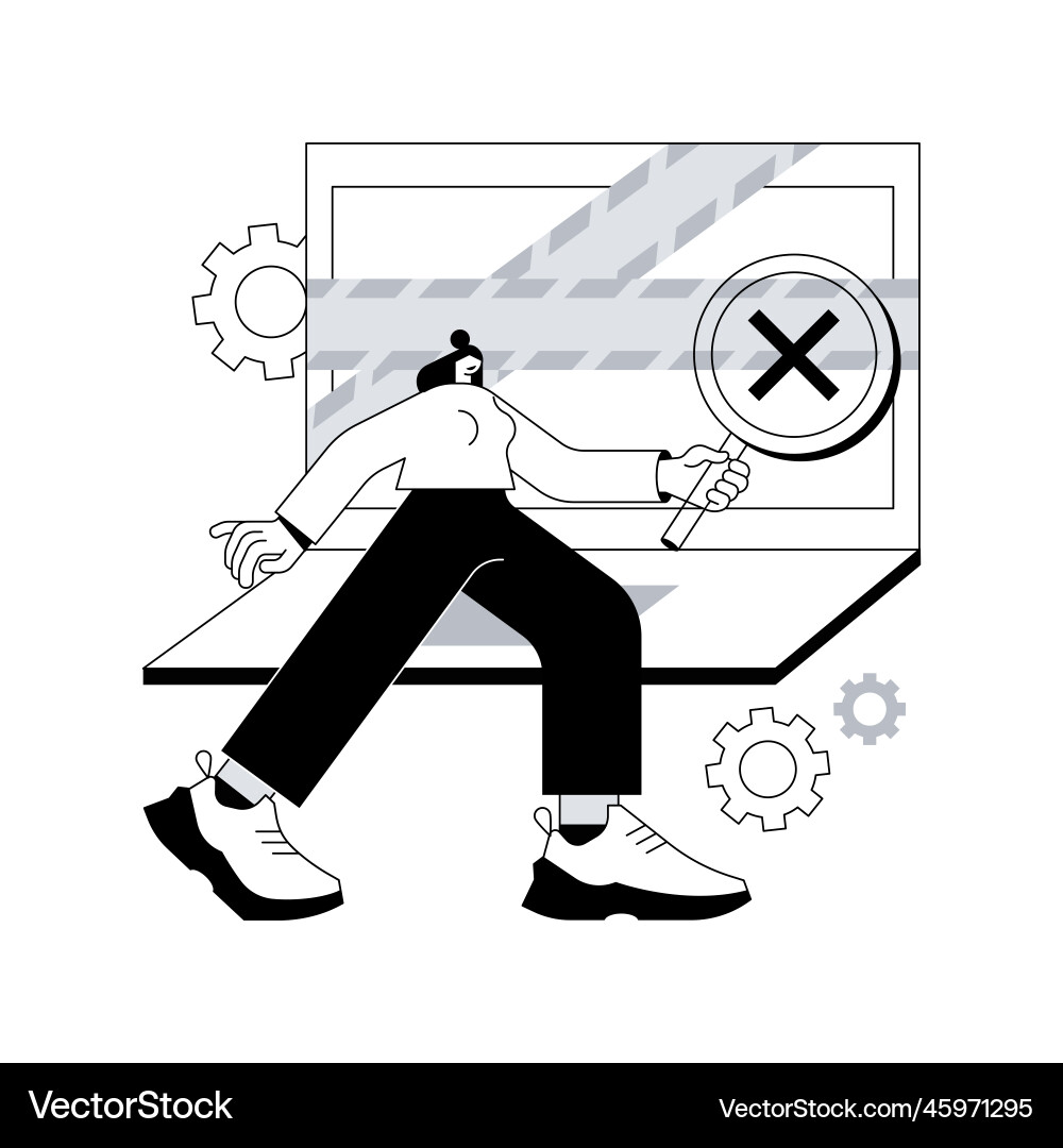 Computer forensics abstract concept Computer forensics abstract concept vector image