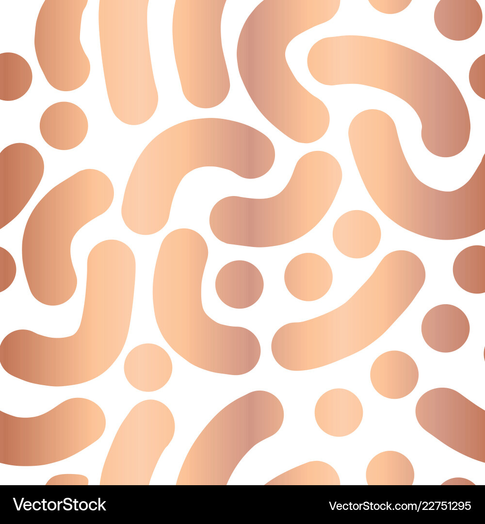 Elegant rose gold foil abstract handdrawn pattern Elegant rose gold foil abstract handdrawn pattern vector image