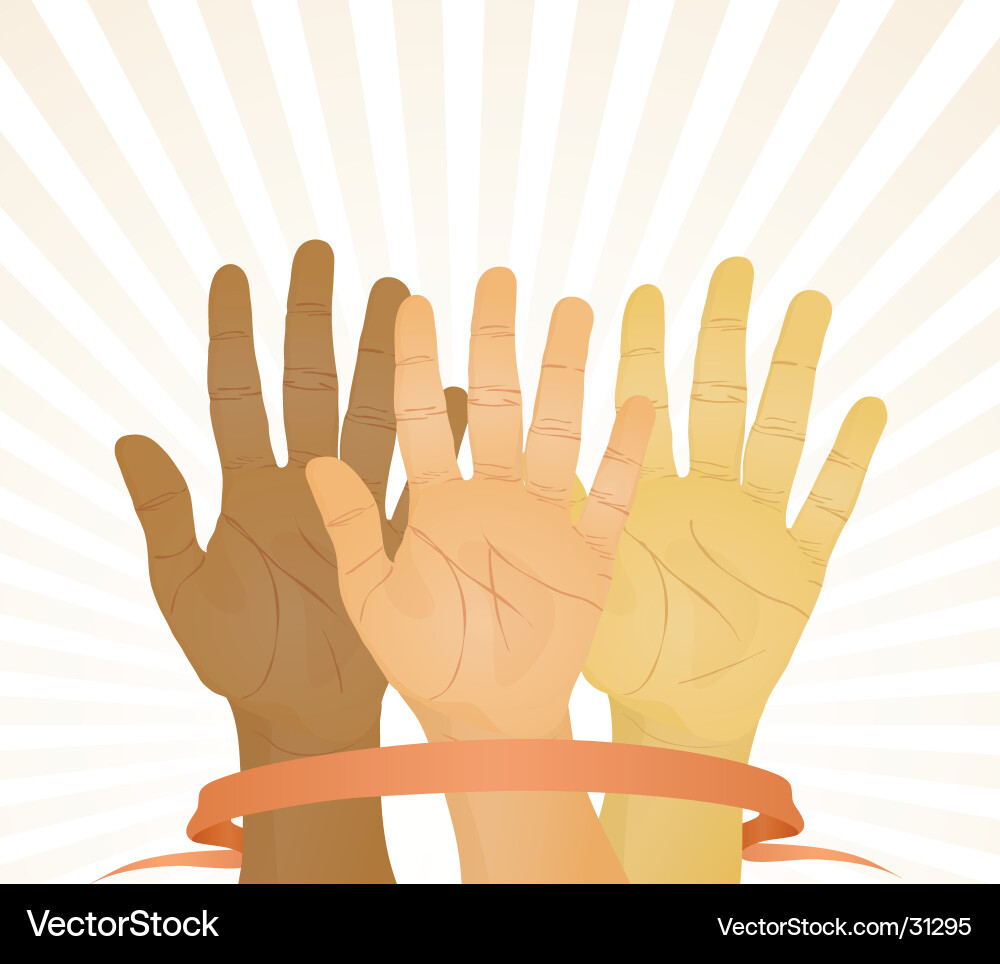 Hands Up - Unite Vector Image